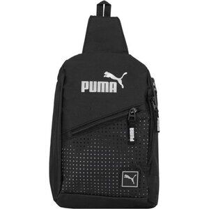 SLING BACKPACK,Black/Silver,One Size